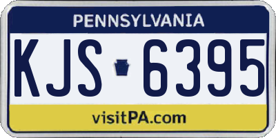 PA license plate KJS6395
