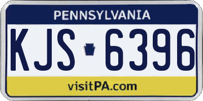 PA license plate KJS6396