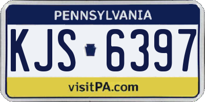 PA license plate KJS6397