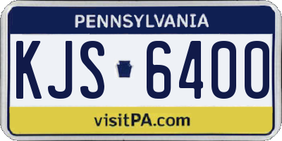 PA license plate KJS6400