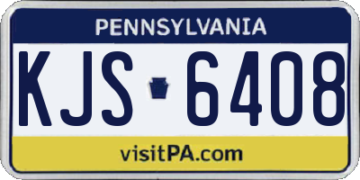 PA license plate KJS6408