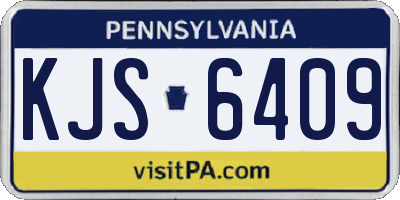 PA license plate KJS6409