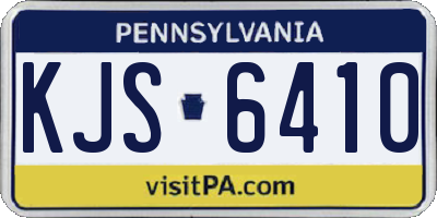 PA license plate KJS6410