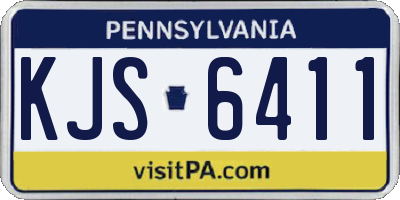 PA license plate KJS6411