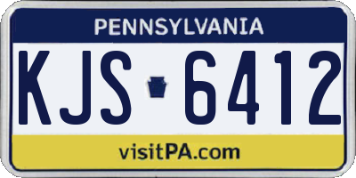 PA license plate KJS6412