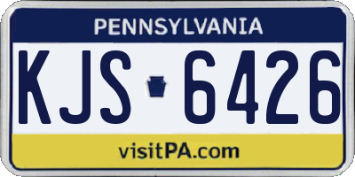 PA license plate KJS6426