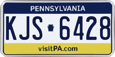 PA license plate KJS6428