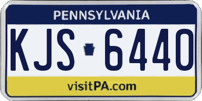 PA license plate KJS6440