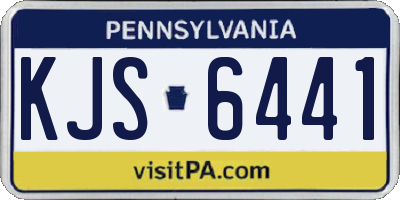 PA license plate KJS6441