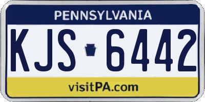 PA license plate KJS6442