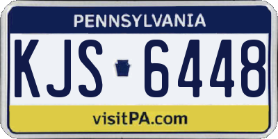 PA license plate KJS6448