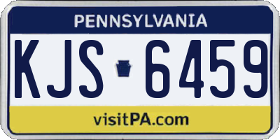 PA license plate KJS6459
