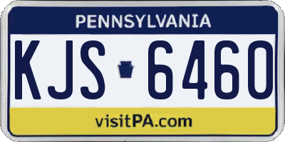 PA license plate KJS6460