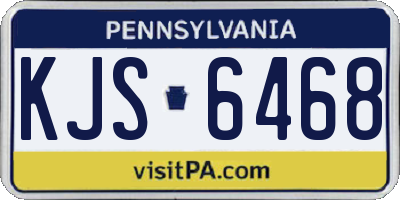 PA license plate KJS6468