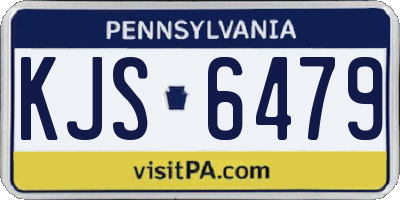 PA license plate KJS6479