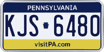 PA license plate KJS6480