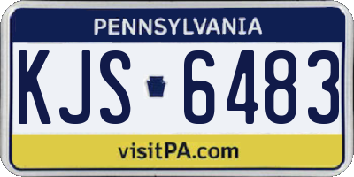 PA license plate KJS6483
