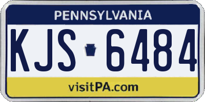 PA license plate KJS6484