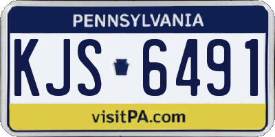 PA license plate KJS6491