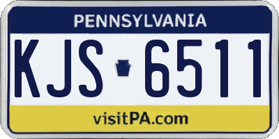 PA license plate KJS6511
