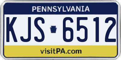 PA license plate KJS6512