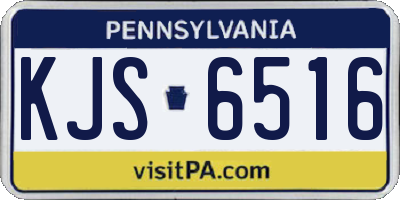 PA license plate KJS6516