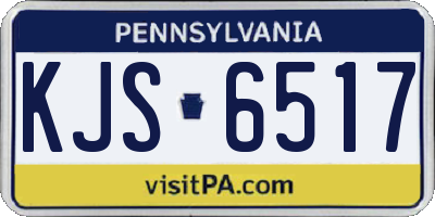 PA license plate KJS6517
