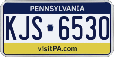 PA license plate KJS6530