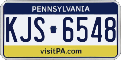 PA license plate KJS6548