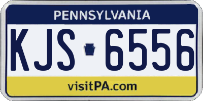 PA license plate KJS6556