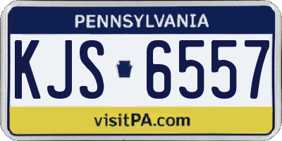 PA license plate KJS6557