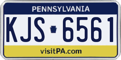PA license plate KJS6561