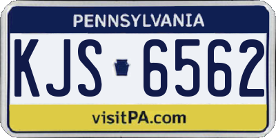 PA license plate KJS6562