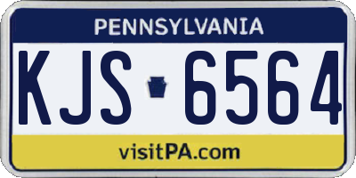 PA license plate KJS6564