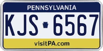 PA license plate KJS6567