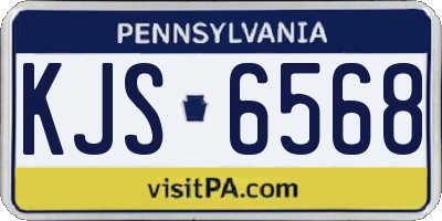 PA license plate KJS6568