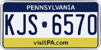 PA license plate KJS6570