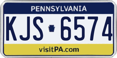 PA license plate KJS6574