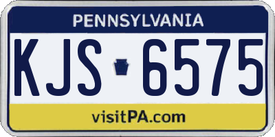 PA license plate KJS6575