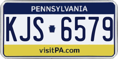 PA license plate KJS6579