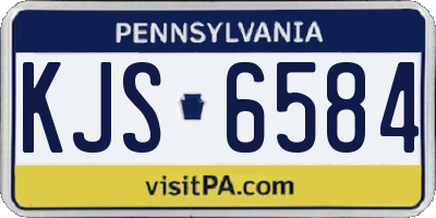 PA license plate KJS6584