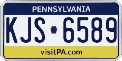 PA license plate KJS6589