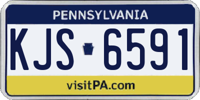 PA license plate KJS6591