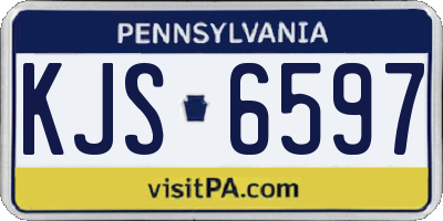 PA license plate KJS6597