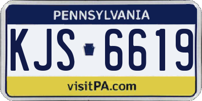PA license plate KJS6619