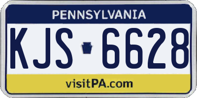 PA license plate KJS6628