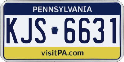 PA license plate KJS6631