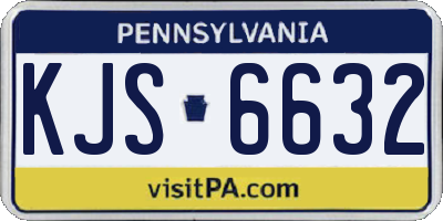 PA license plate KJS6632