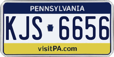 PA license plate KJS6656