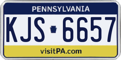 PA license plate KJS6657